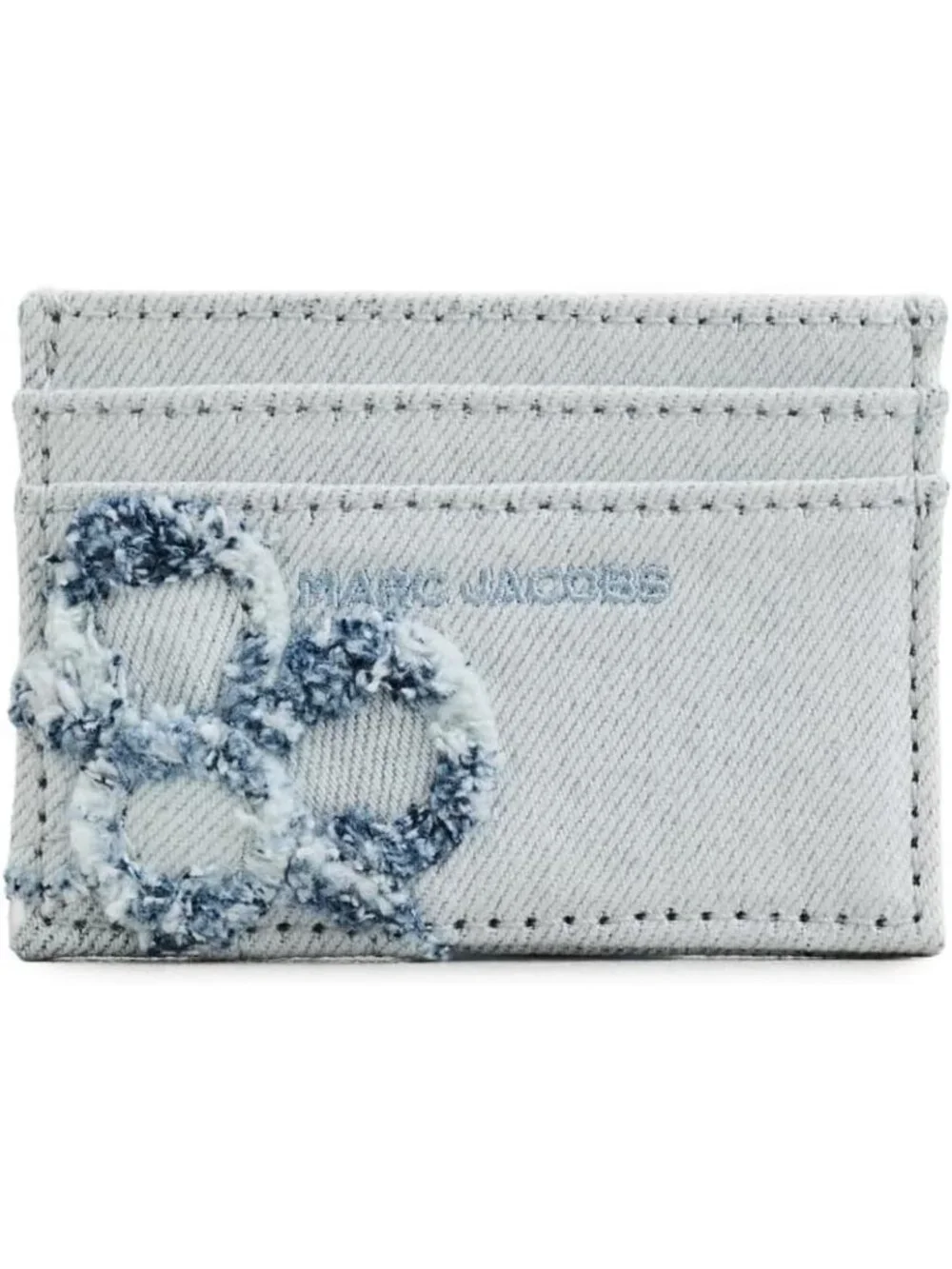 Light Wash Denim Card Case for Women | Stylish & Compact Accessory, One Size